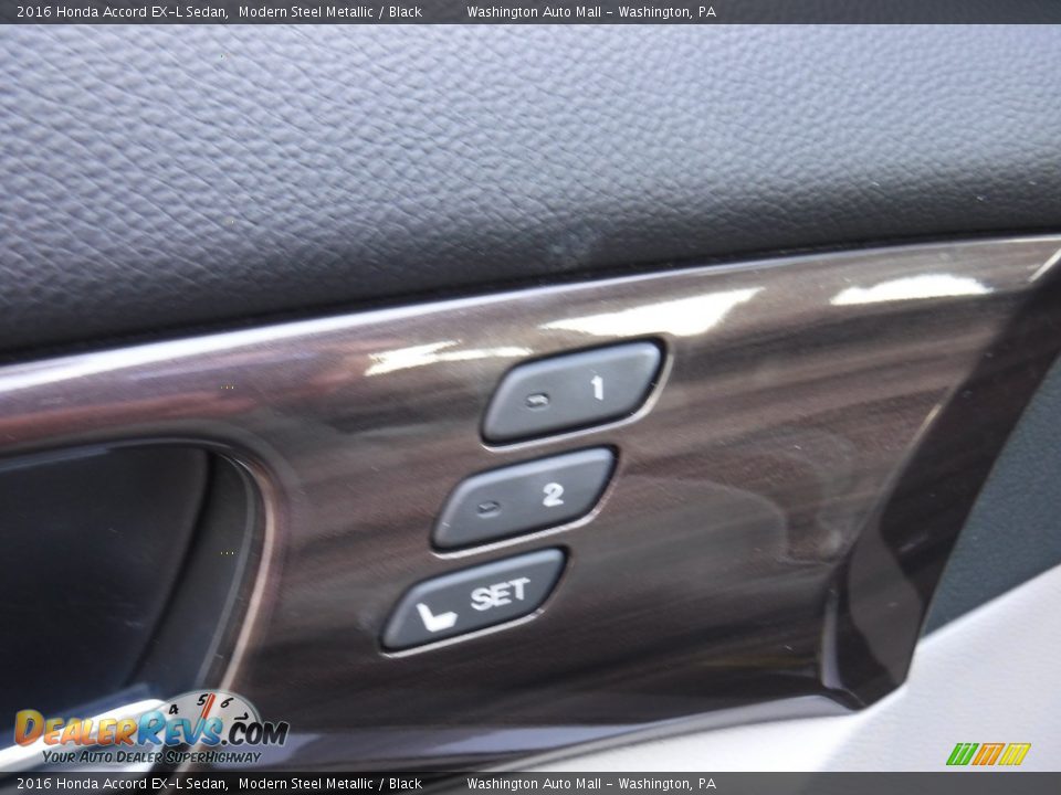 2016 Honda Accord EX-L Sedan Modern Steel Metallic / Black Photo #13