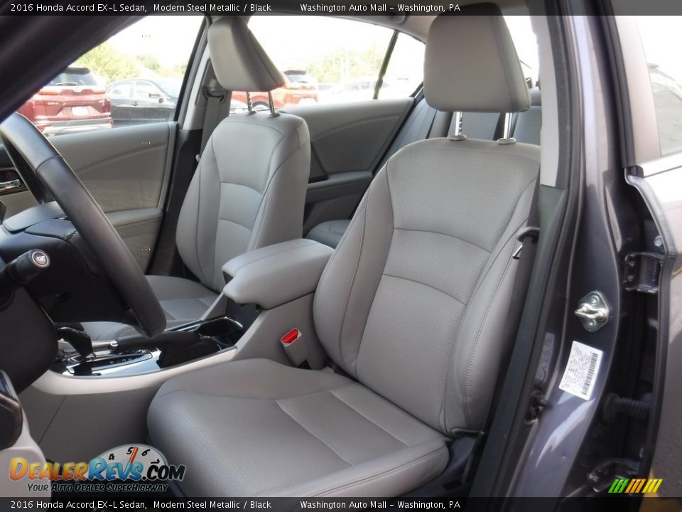 2016 Honda Accord EX-L Sedan Modern Steel Metallic / Black Photo #14