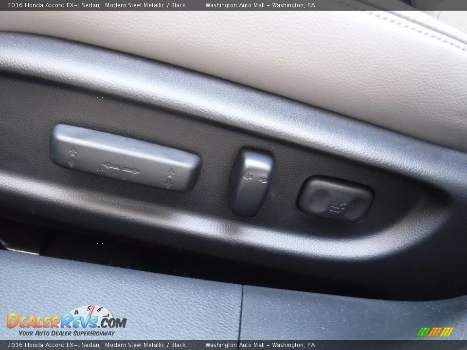 2016 Honda Accord EX-L Sedan Modern Steel Metallic / Black Photo #15