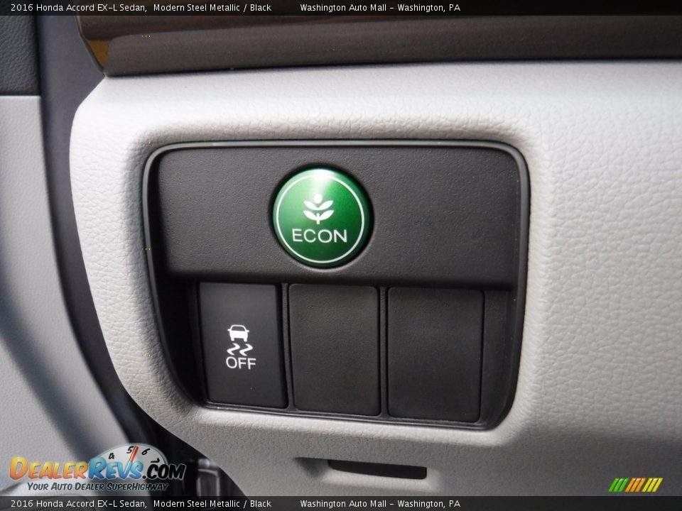 2016 Honda Accord EX-L Sedan Modern Steel Metallic / Black Photo #16