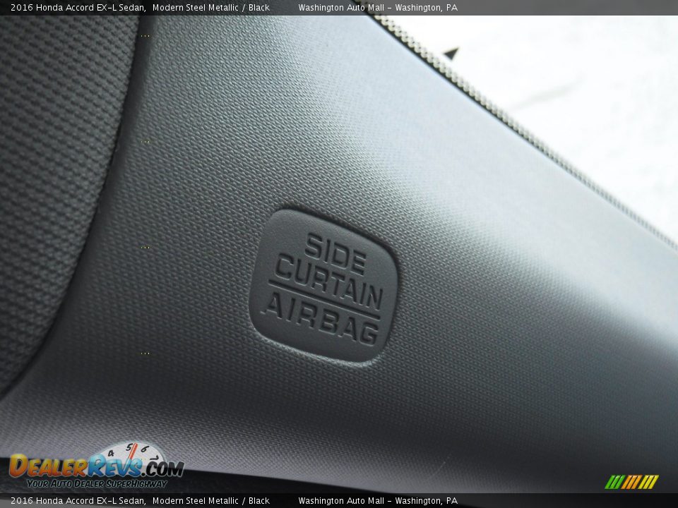 2016 Honda Accord EX-L Sedan Modern Steel Metallic / Black Photo #21