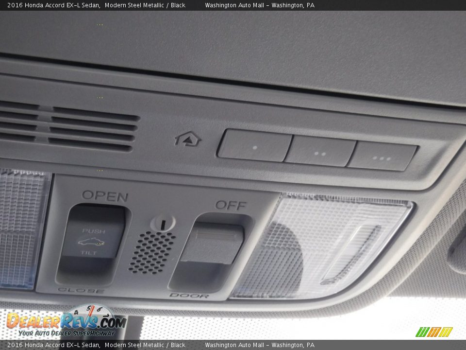 2016 Honda Accord EX-L Sedan Modern Steel Metallic / Black Photo #22