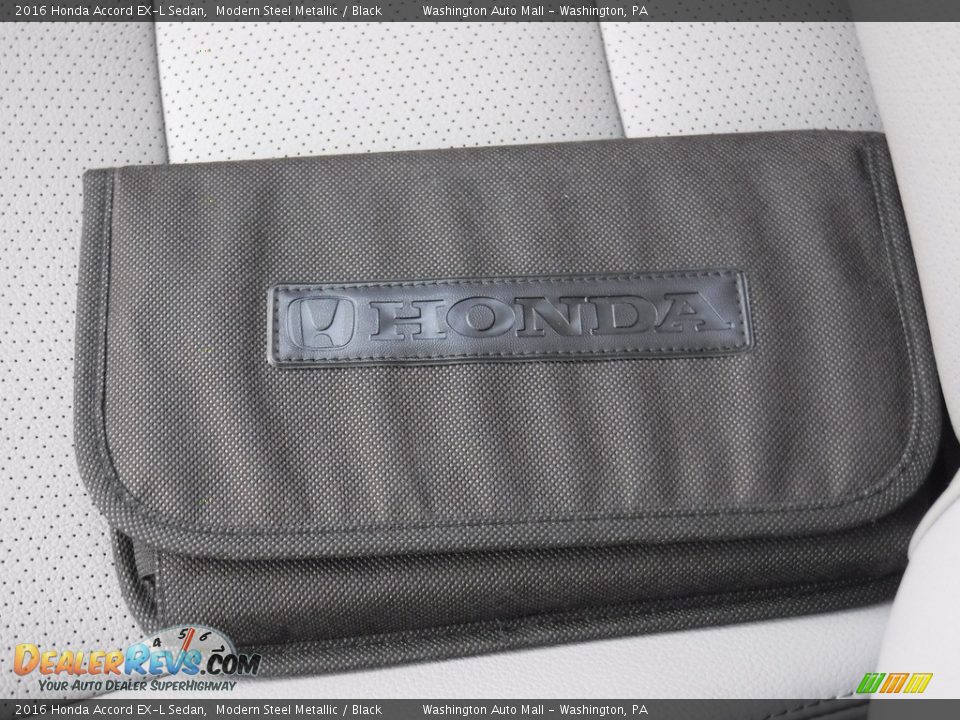 2016 Honda Accord EX-L Sedan Modern Steel Metallic / Black Photo #26