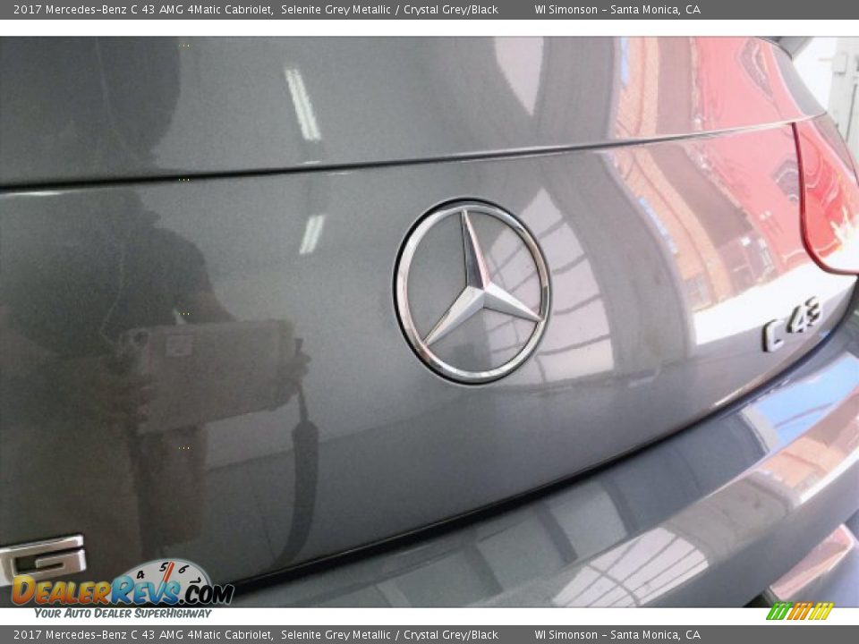 2017 Mercedes-Benz C 43 AMG 4Matic Cabriolet Selenite Grey Metallic / Crystal Grey/Black Photo #27