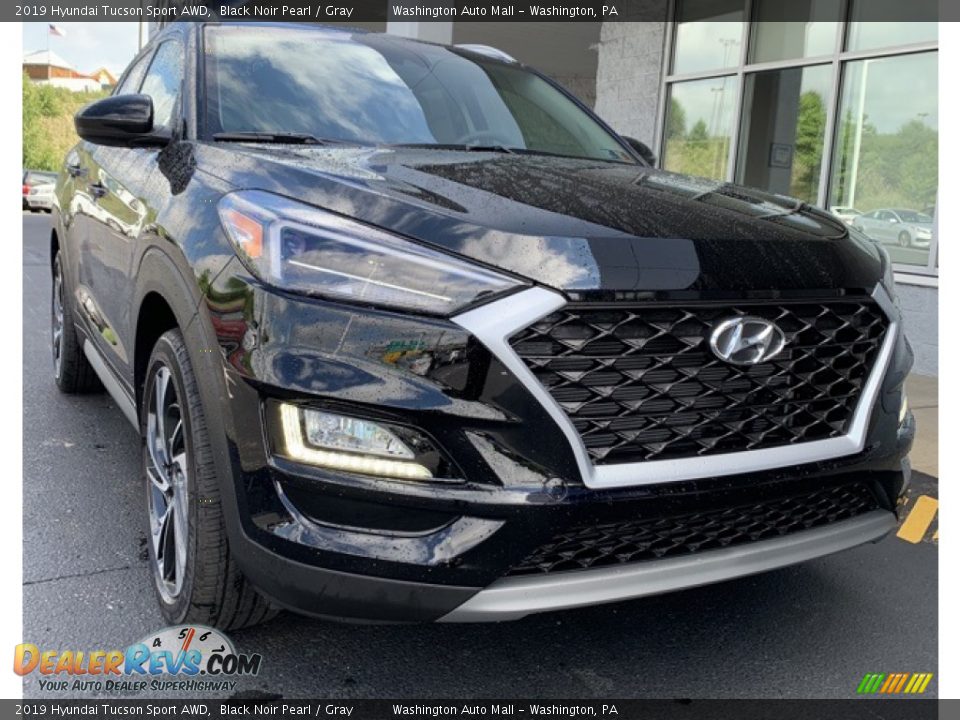 2019 Hyundai Tucson Sport AWD Black Noir Pearl / Gray Photo #1