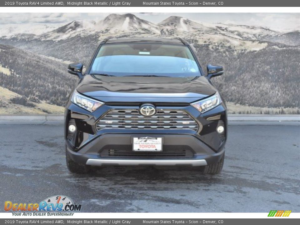 2019 Toyota RAV4 Limited AWD Midnight Black Metallic / Light Gray Photo #2