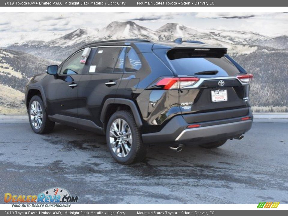 2019 Toyota RAV4 Limited AWD Midnight Black Metallic / Light Gray Photo #3
