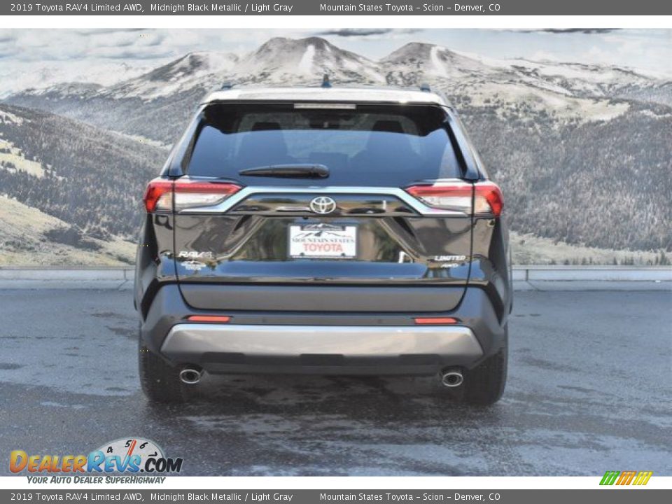 2019 Toyota RAV4 Limited AWD Midnight Black Metallic / Light Gray Photo #4