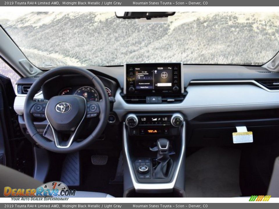 2019 Toyota RAV4 Limited AWD Midnight Black Metallic / Light Gray Photo #7