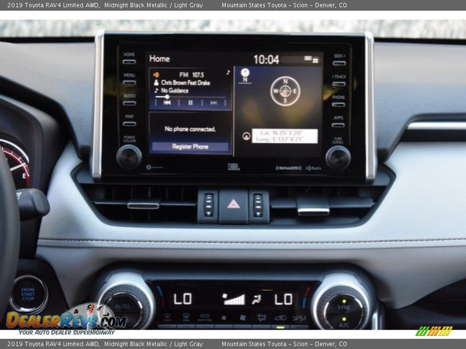 2019 Toyota RAV4 Limited AWD Midnight Black Metallic / Light Gray Photo #9