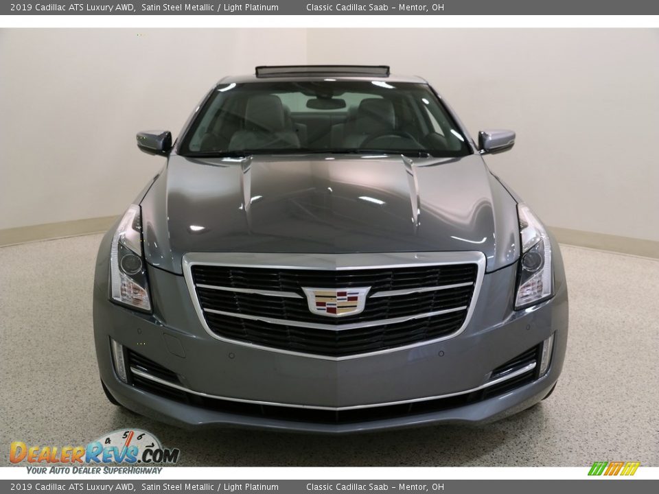 2019 Cadillac ATS Luxury AWD Satin Steel Metallic / Light Platinum Photo #2