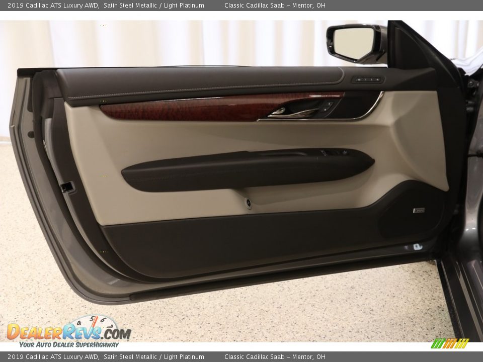 2019 Cadillac ATS Luxury AWD Satin Steel Metallic / Light Platinum Photo #4