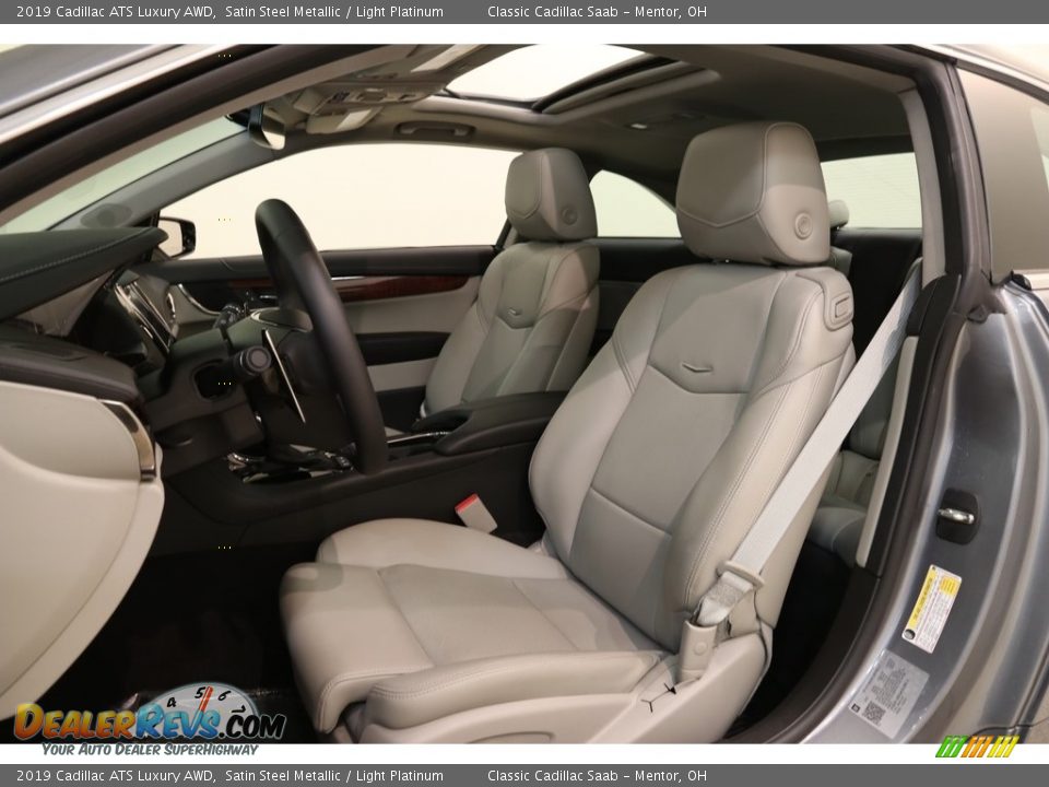Light Platinum Interior - 2019 Cadillac ATS Luxury AWD Photo #5