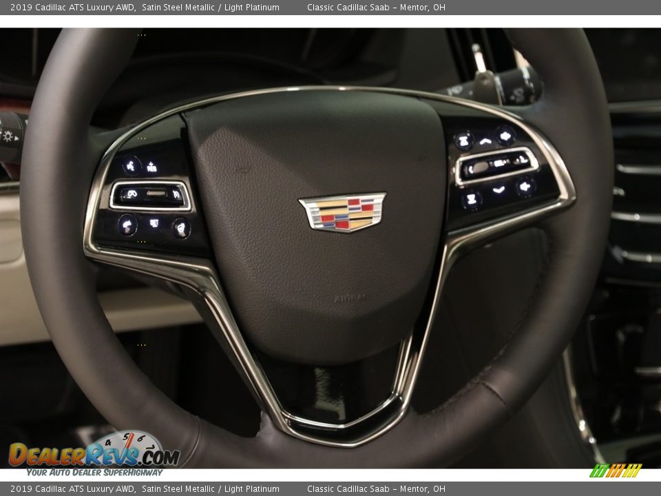 2019 Cadillac ATS Luxury AWD Steering Wheel Photo #6