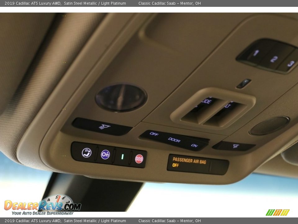 2019 Cadillac ATS Luxury AWD Satin Steel Metallic / Light Platinum Photo #8