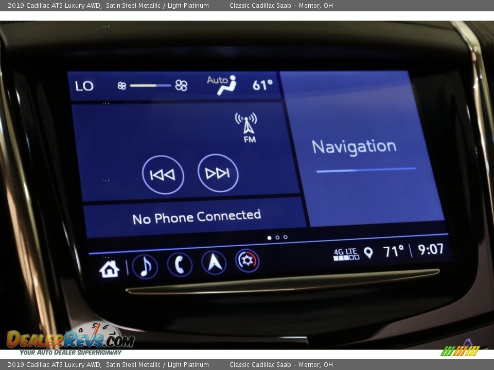 2019 Cadillac ATS Luxury AWD Satin Steel Metallic / Light Platinum Photo #10