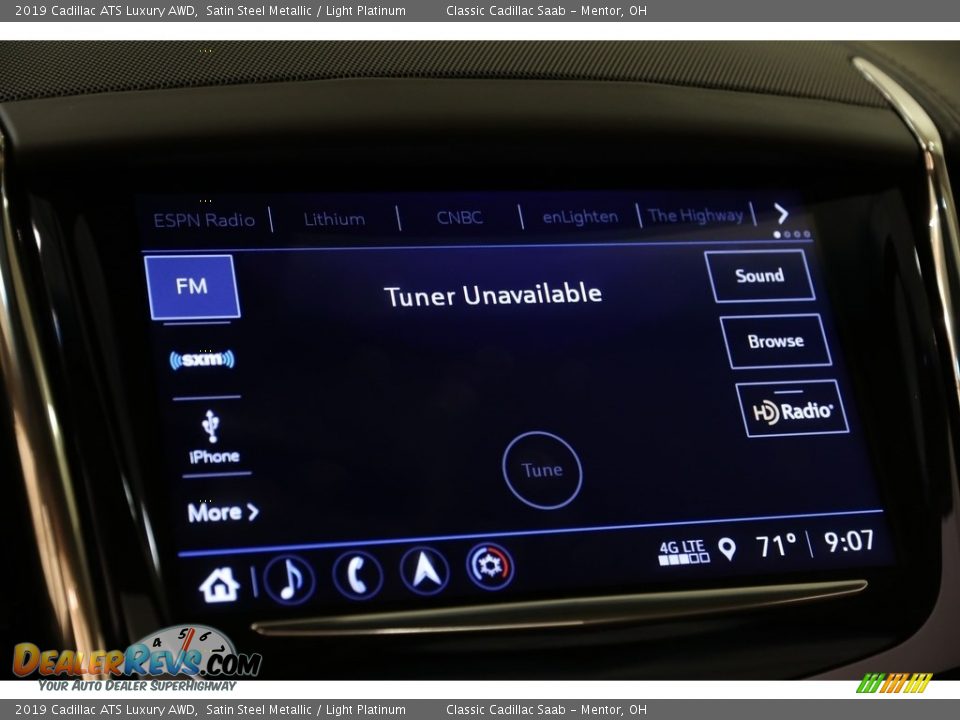 2019 Cadillac ATS Luxury AWD Satin Steel Metallic / Light Platinum Photo #11