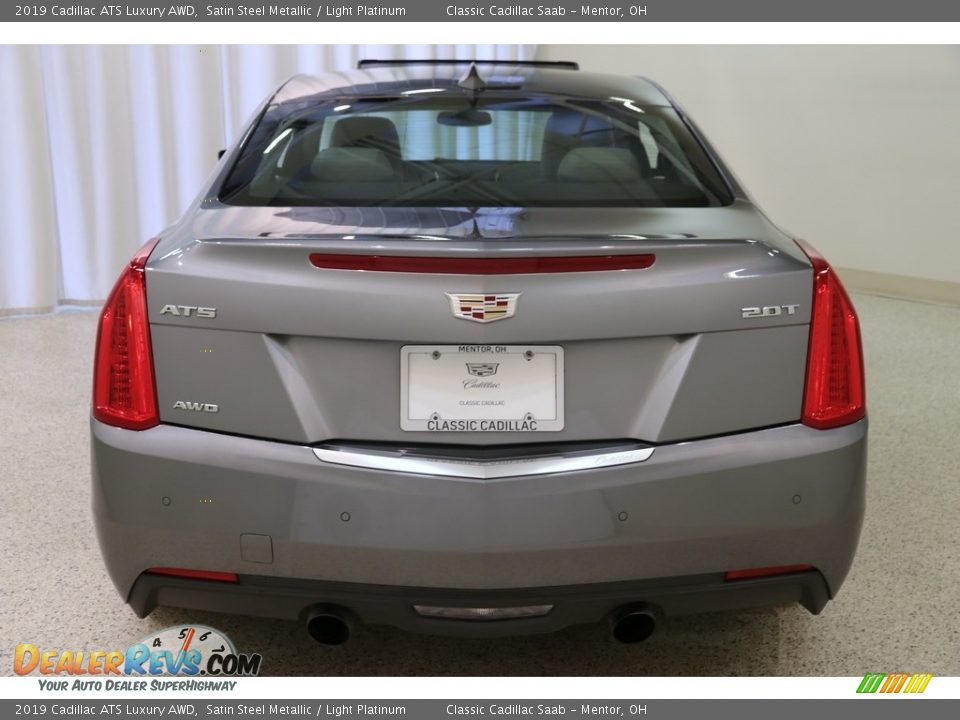 2019 Cadillac ATS Luxury AWD Satin Steel Metallic / Light Platinum Photo #20