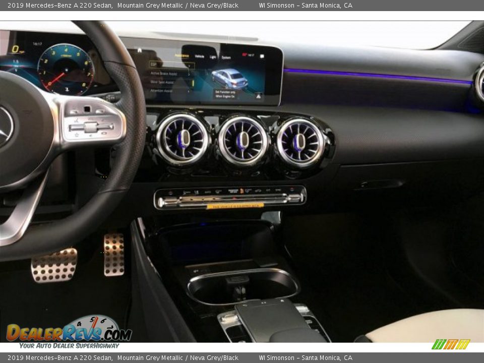 2019 Mercedes-Benz A 220 Sedan Mountain Grey Metallic / Neva Grey/Black Photo #6