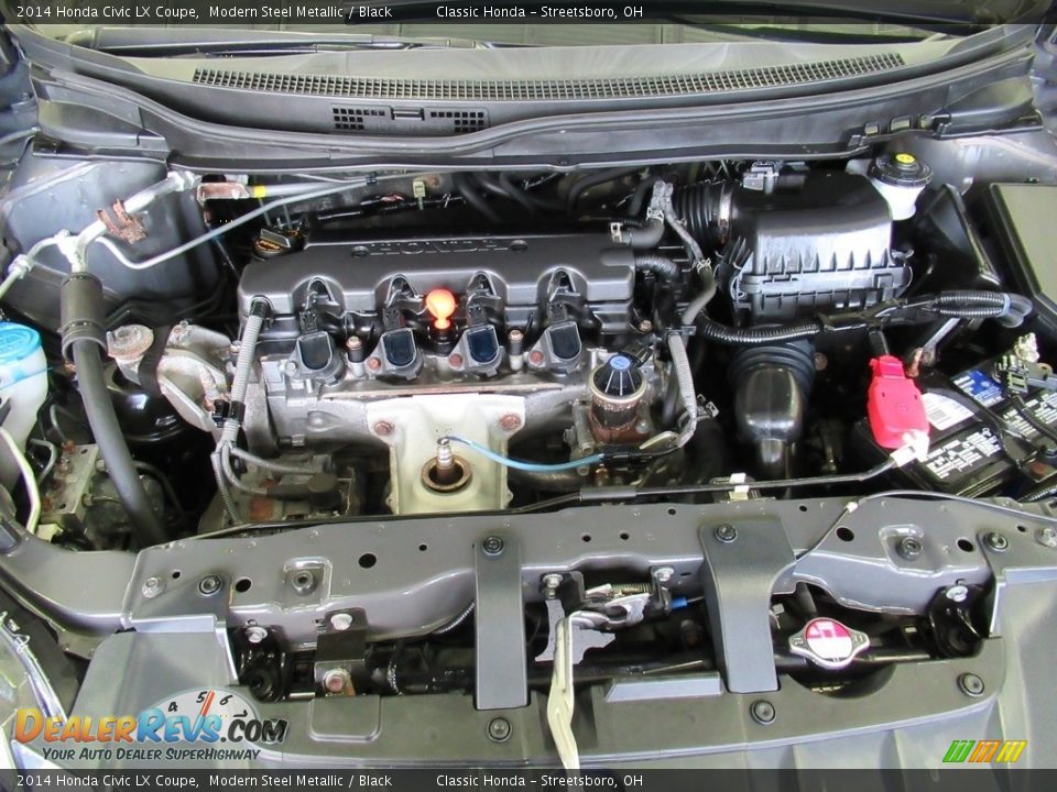 2014 Honda Civic LX Coupe Modern Steel Metallic / Black Photo #13