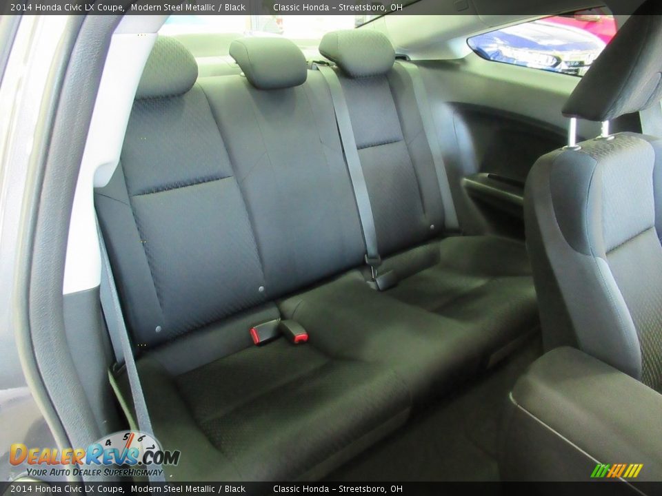 2014 Honda Civic LX Coupe Modern Steel Metallic / Black Photo #17