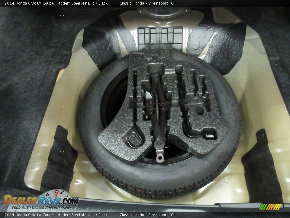 2014 Honda Civic LX Coupe Modern Steel Metallic / Black Photo #19