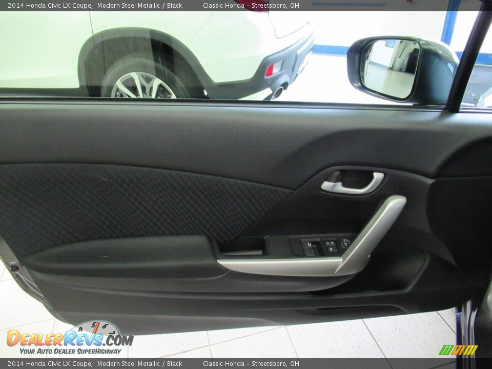 2014 Honda Civic LX Coupe Modern Steel Metallic / Black Photo #20