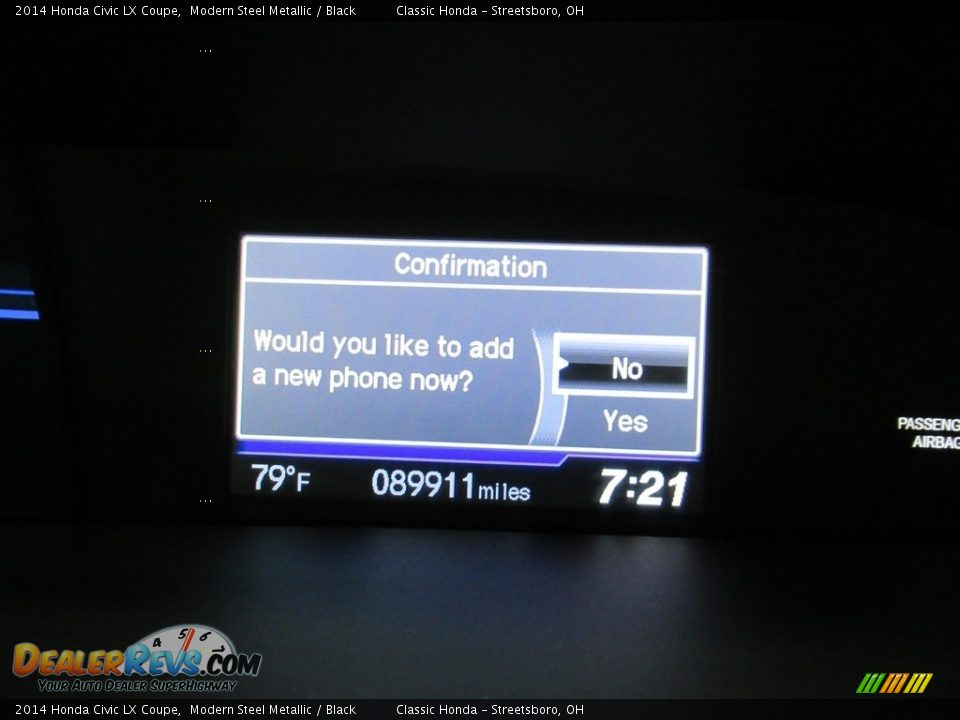 2014 Honda Civic LX Coupe Modern Steel Metallic / Black Photo #29