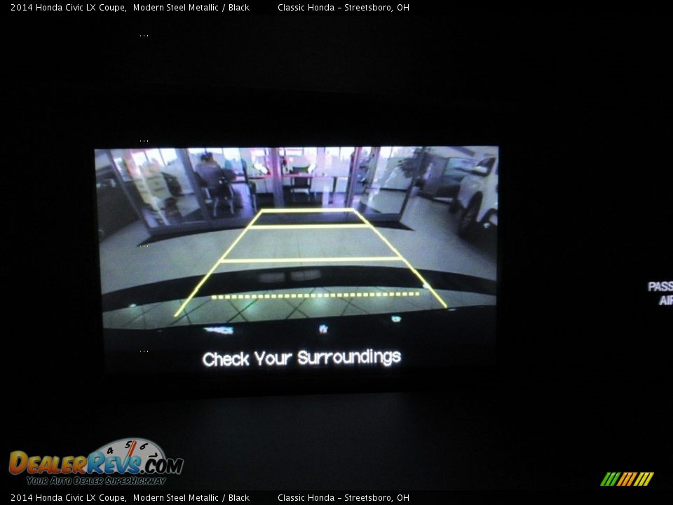 2014 Honda Civic LX Coupe Modern Steel Metallic / Black Photo #30
