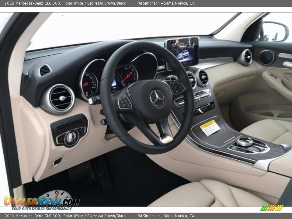 2019 Mercedes-Benz GLC 300 Polar White / Espresso Brown/Black Photo #4