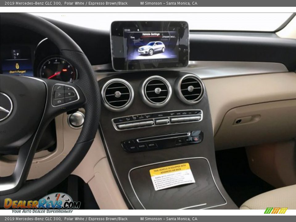 2019 Mercedes-Benz GLC 300 Polar White / Espresso Brown/Black Photo #6