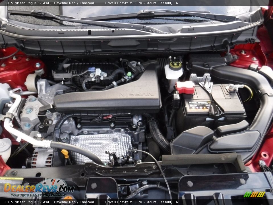 2015 Nissan Rogue SV AWD Cayenne Red / Charcoal Photo #11