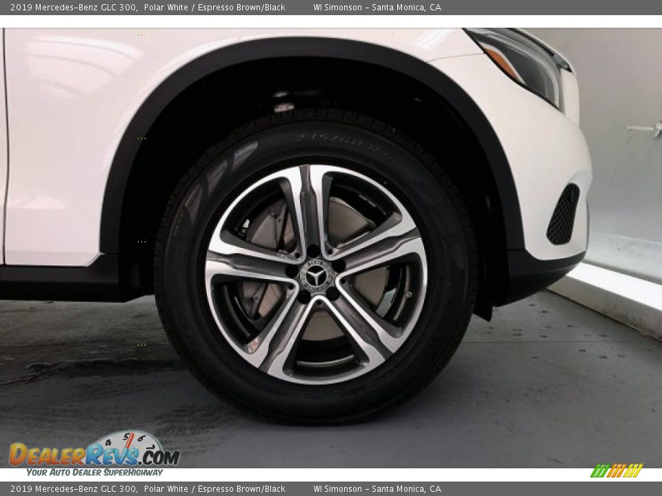 2019 Mercedes-Benz GLC 300 Polar White / Espresso Brown/Black Photo #9