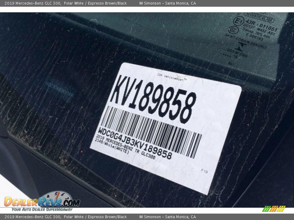 2019 Mercedes-Benz GLC 300 Polar White / Espresso Brown/Black Photo #11