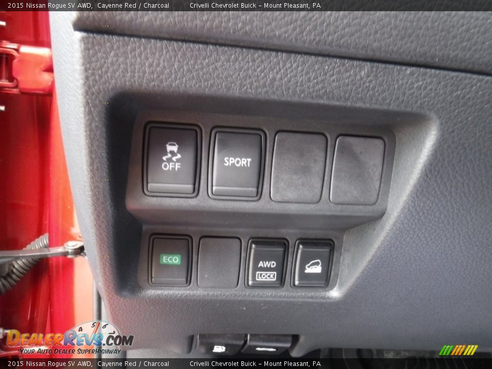 2015 Nissan Rogue SV AWD Cayenne Red / Charcoal Photo #17