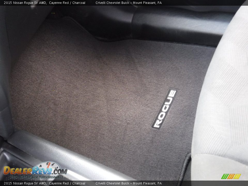 2015 Nissan Rogue SV AWD Cayenne Red / Charcoal Photo #21