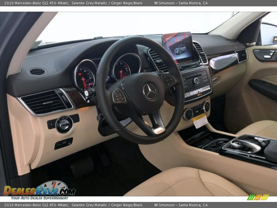 2019 Mercedes-Benz GLS 450 4Matic Selenite Grey Metallic / Ginger Beige/Black Photo #4