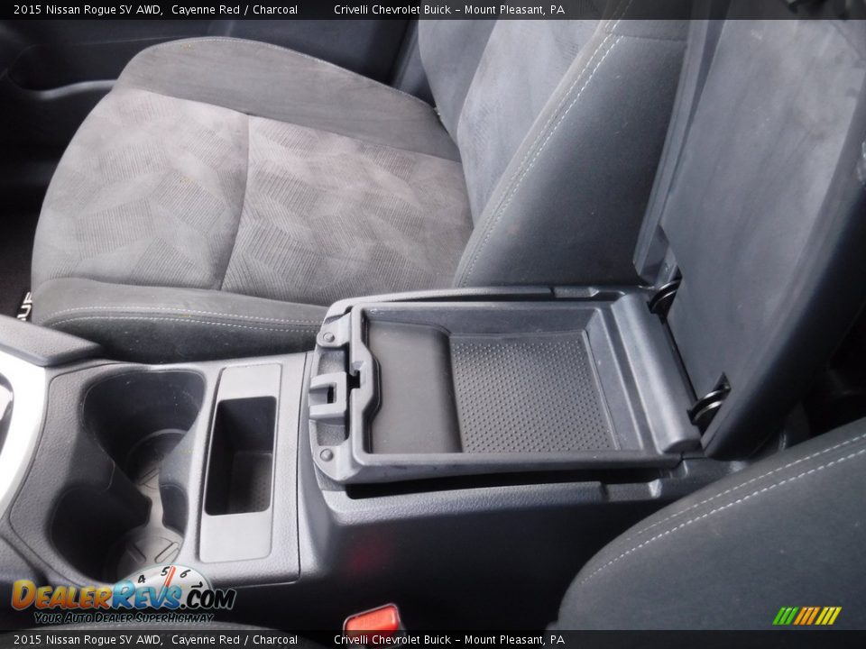 2015 Nissan Rogue SV AWD Cayenne Red / Charcoal Photo #25