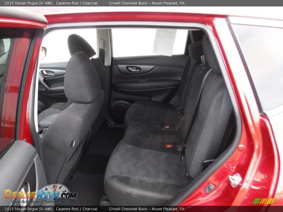 2015 Nissan Rogue SV AWD Cayenne Red / Charcoal Photo #27