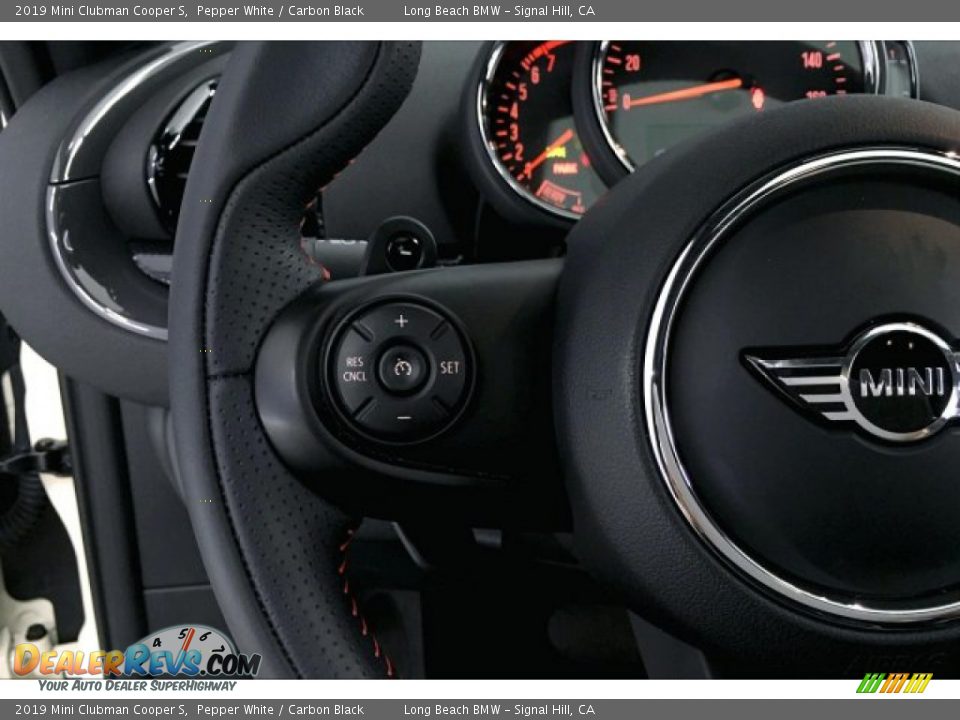 2019 Mini Clubman Cooper S Pepper White / Carbon Black Photo #14