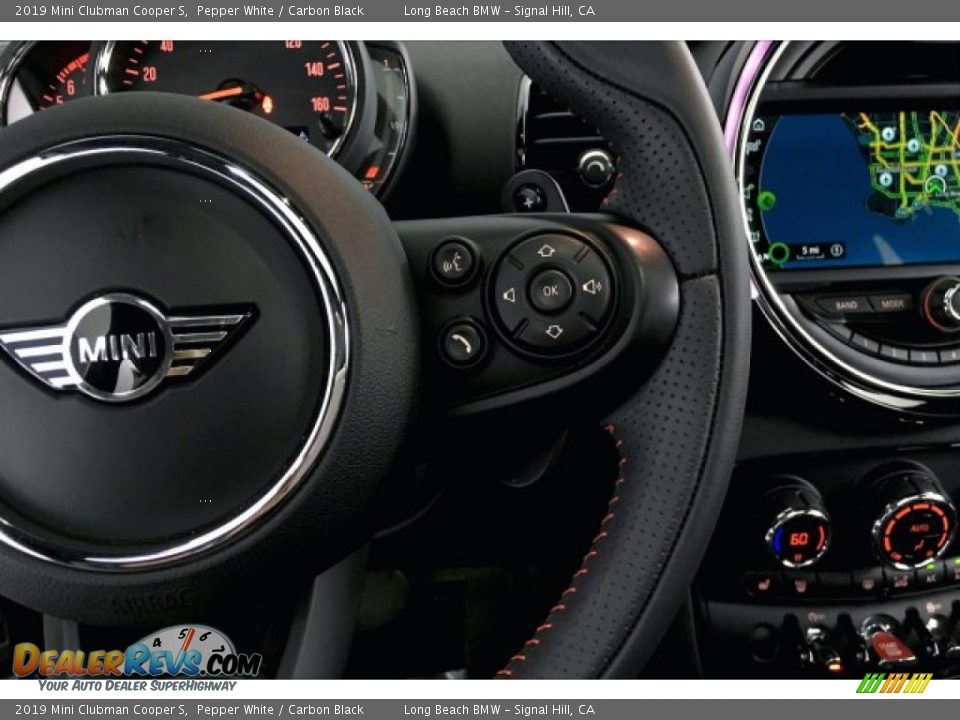 2019 Mini Clubman Cooper S Pepper White / Carbon Black Photo #15