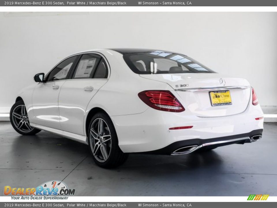 2019 Mercedes-Benz E 300 Sedan Polar White / Macchiato Beige/Black Photo #2