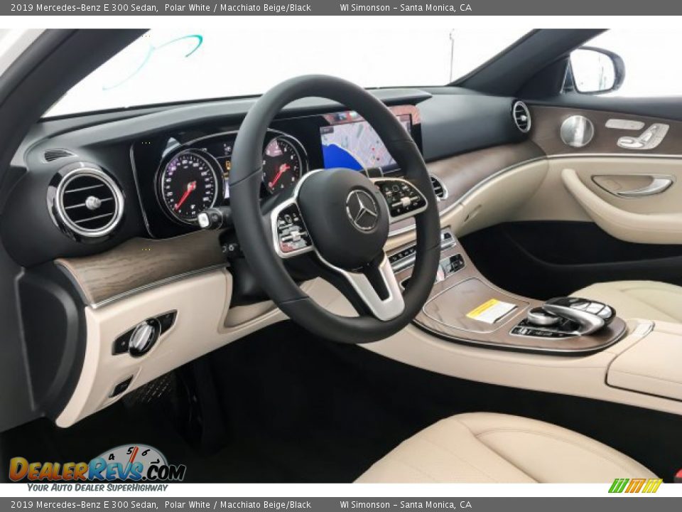 2019 Mercedes-Benz E 300 Sedan Polar White / Macchiato Beige/Black Photo #4