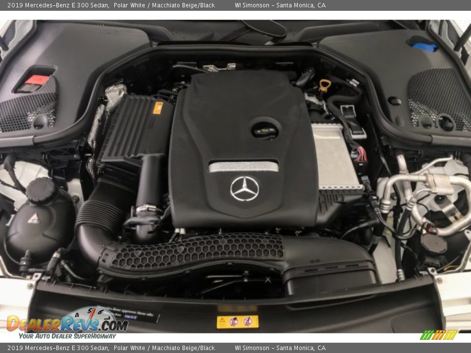 2019 Mercedes-Benz E 300 Sedan Polar White / Macchiato Beige/Black Photo #8