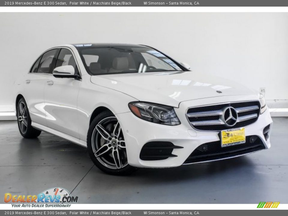 2019 Mercedes-Benz E 300 Sedan Polar White / Macchiato Beige/Black Photo #10