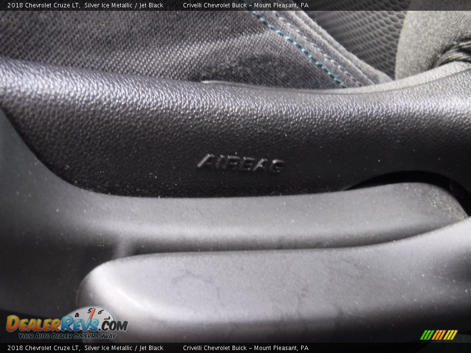 2018 Chevrolet Cruze LT Silver Ice Metallic / Jet Black Photo #14