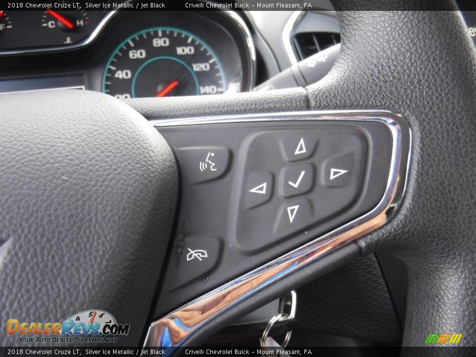 2018 Chevrolet Cruze LT Silver Ice Metallic / Jet Black Photo #20