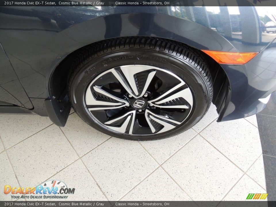2017 Honda Civic EX-T Sedan Cosmic Blue Metallic / Gray Photo #5
