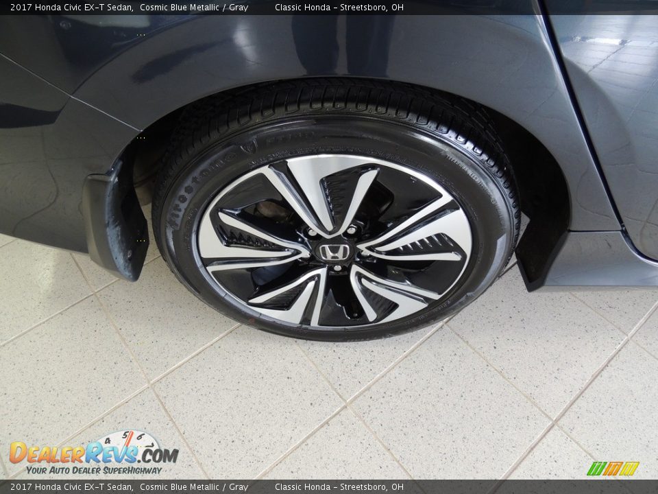 2017 Honda Civic EX-T Sedan Cosmic Blue Metallic / Gray Photo #6