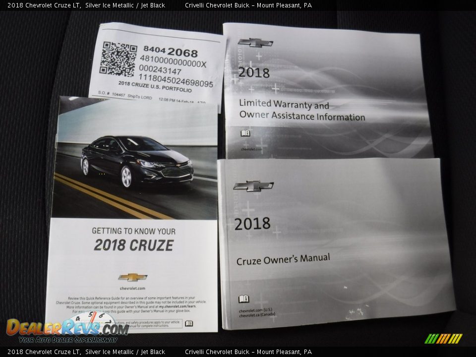 2018 Chevrolet Cruze LT Silver Ice Metallic / Jet Black Photo #26